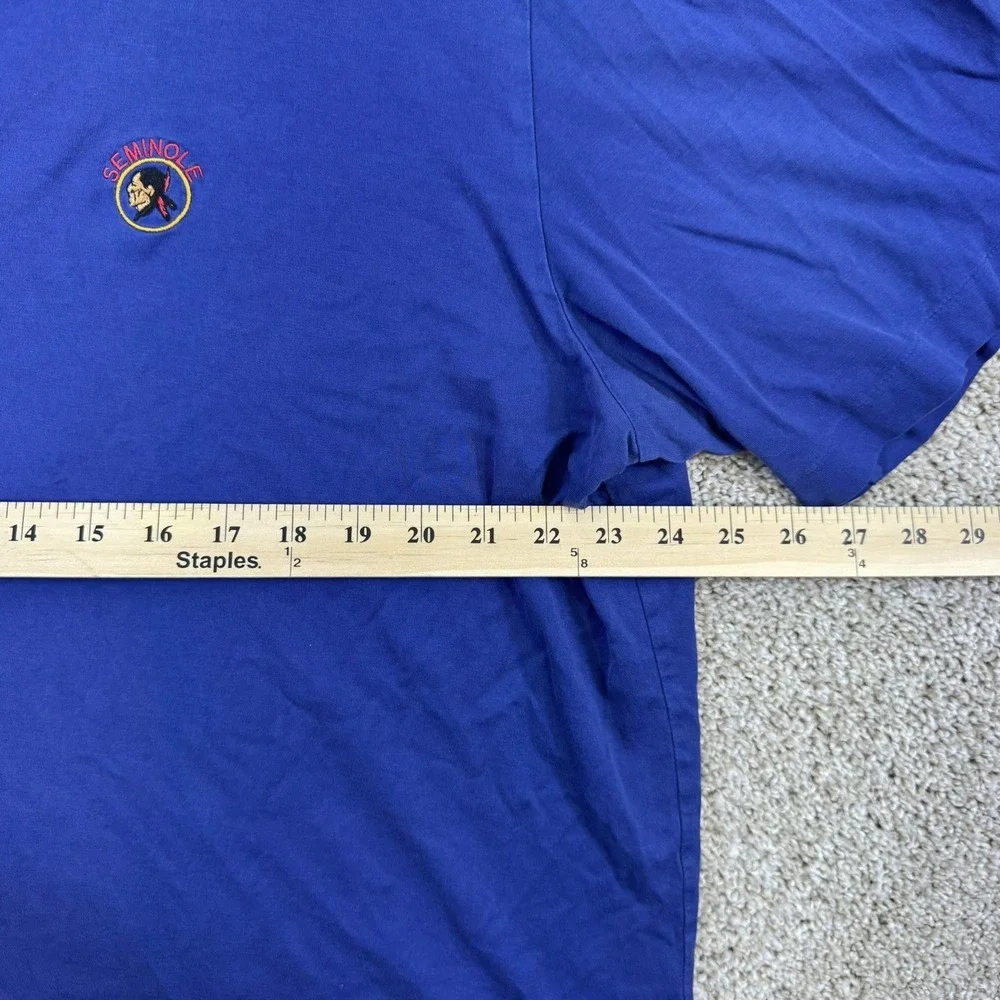 Polo‎ Golf Ralph Lauren Polo Shirt Mens XL Blue Seminole Logo Pima Cotton Short